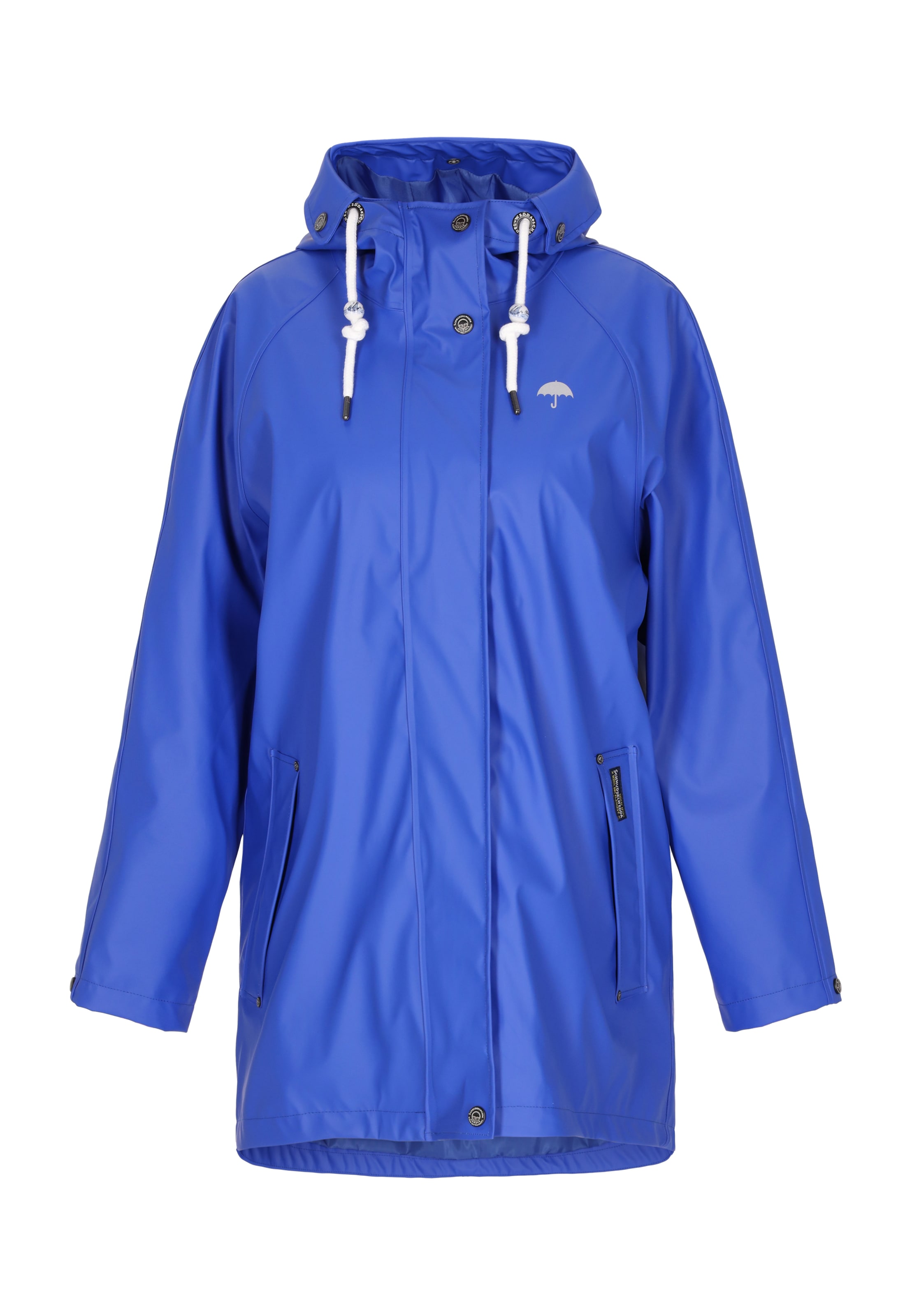 Schmuddelwedda Funktsionaalne mantel, värv sinine: eest vaates