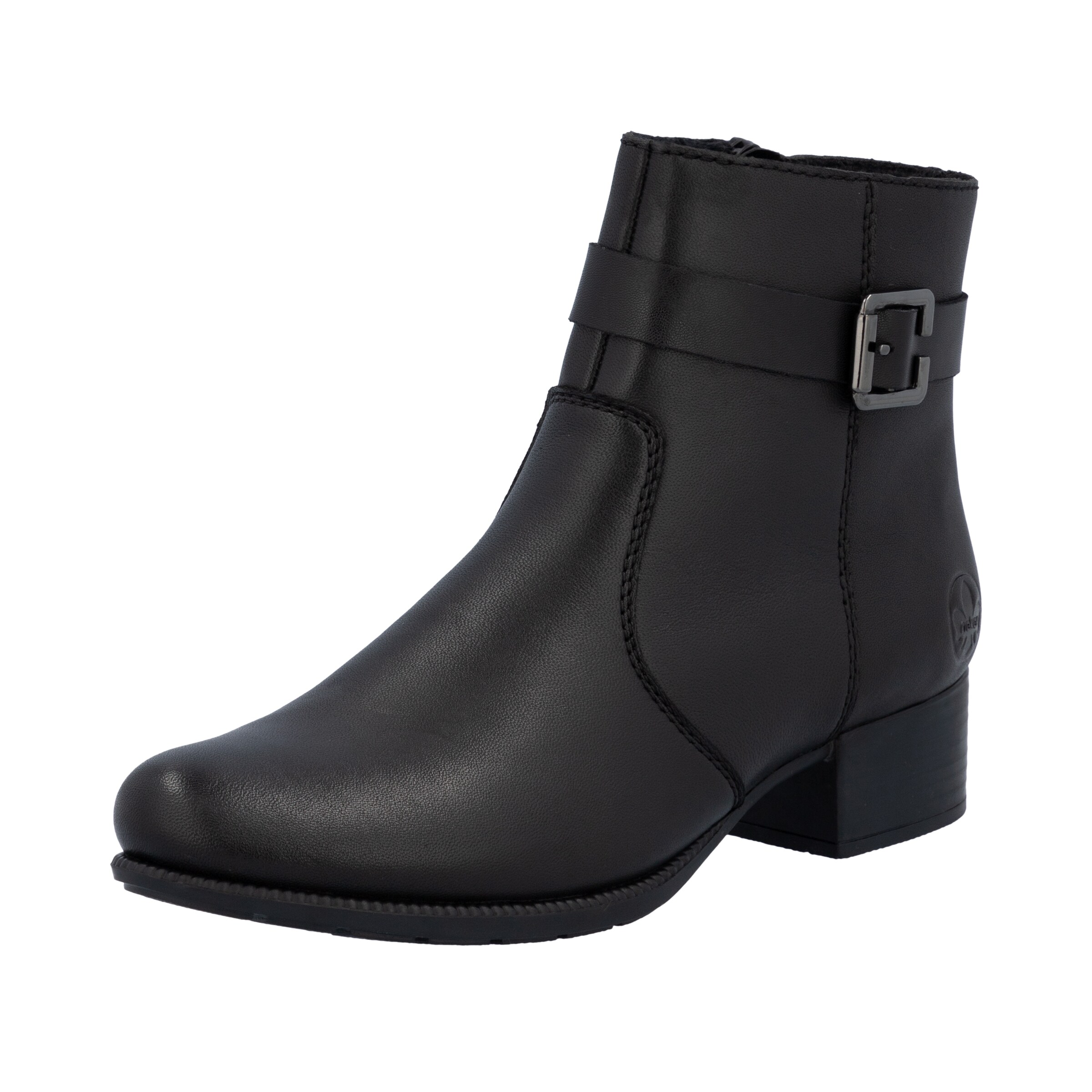 Rieker Bottines en noir, Vue avec produit