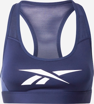 Bustier Soutien-gorge de sport Reebok en bleu : devant