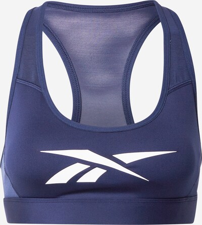 REEBOK Sport-BH in kobaltblau / weiß, Produktansicht