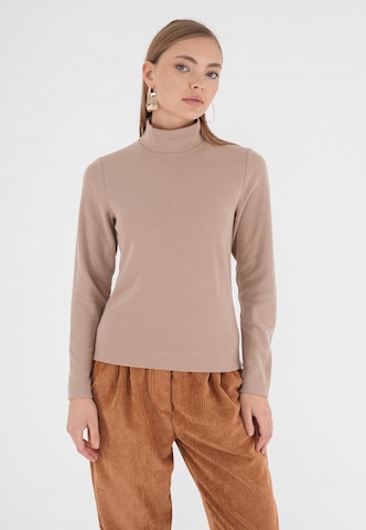 FRESHLIONS Shirt 'Havin' in Beige: front