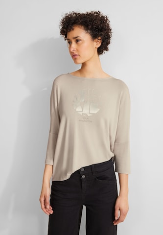 STREET ONE Shirt in Beige: predná strana