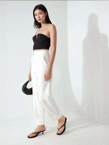 Regular Pantalon à plis Hiccup en beige