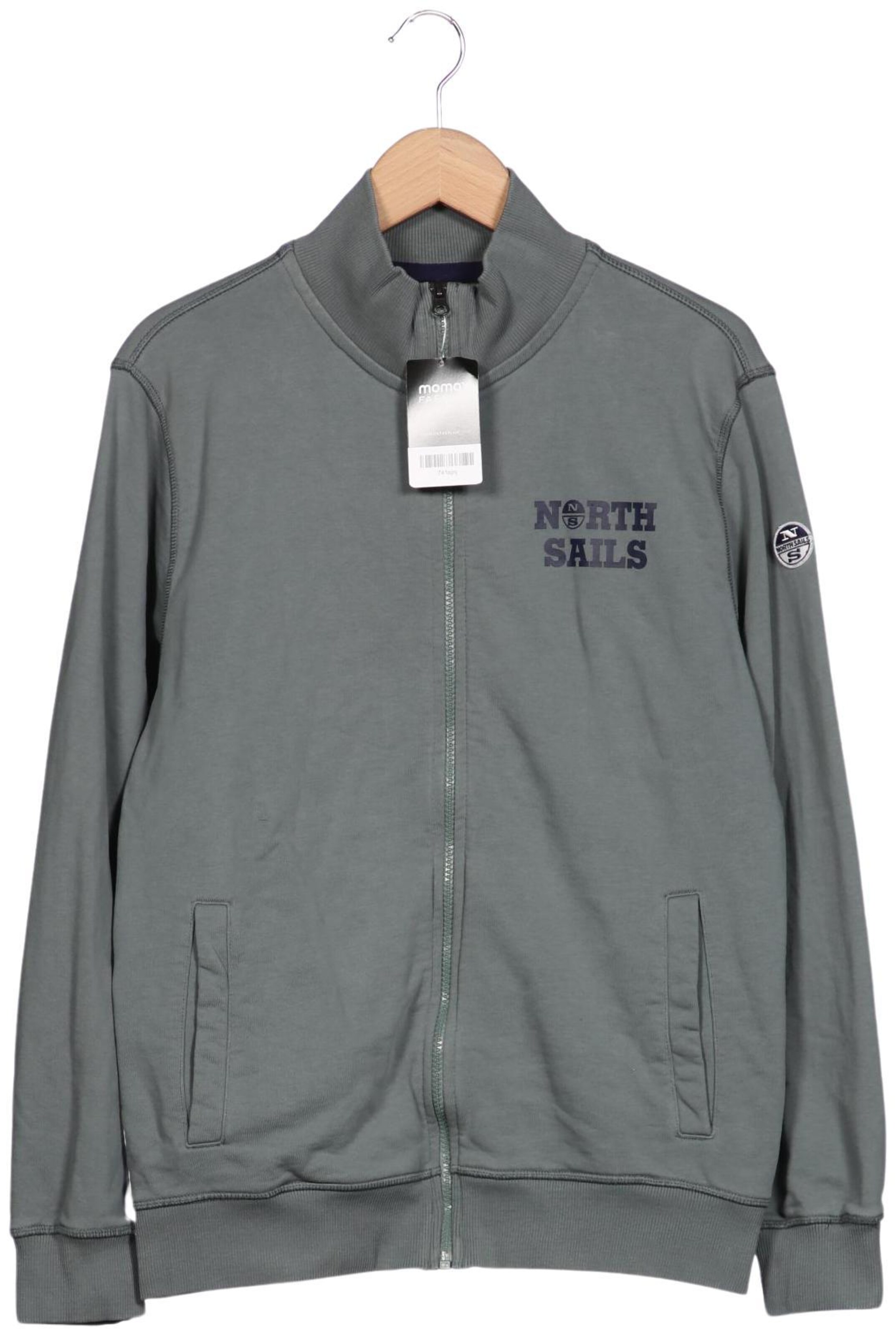 North Sails Sweatshirt & Zip-Up Hoodie in L in Green: front