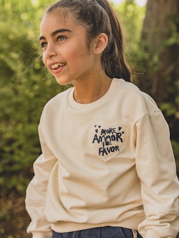 Sweat-shirt Looxs Revolution en blanc