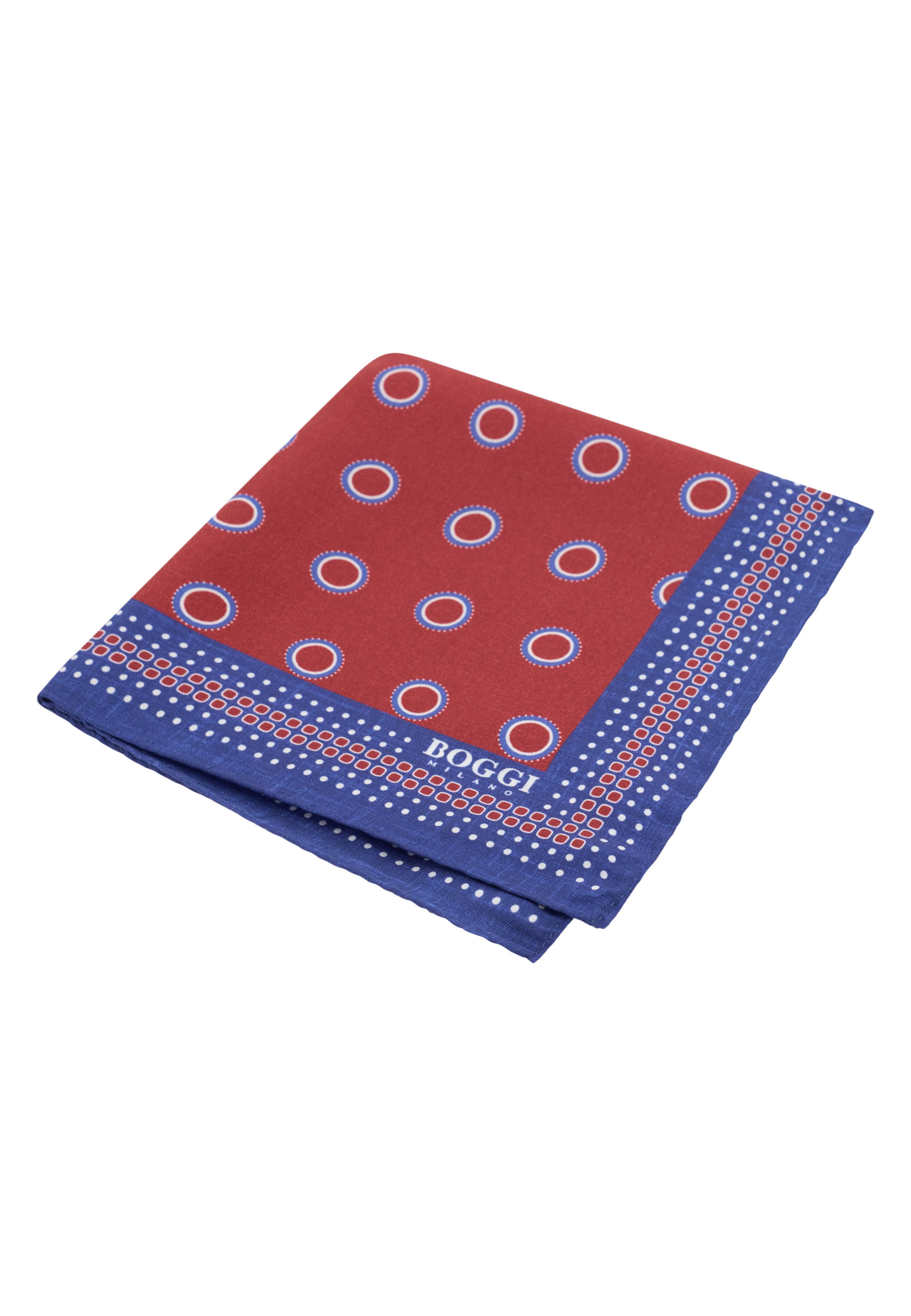 Foulard Boggi Milano en rouge : devant