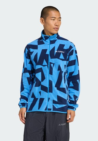 ADIDAS TERREX Funktionsfleecejacke 'Terrex' in Blau: Vorderseite