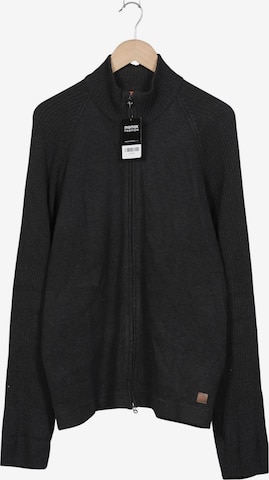 BOSS Orange Strickjacke XL in Grau: Vorderseite