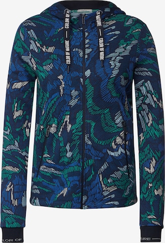 CECIL Sweatjacke in Blau: predná strana