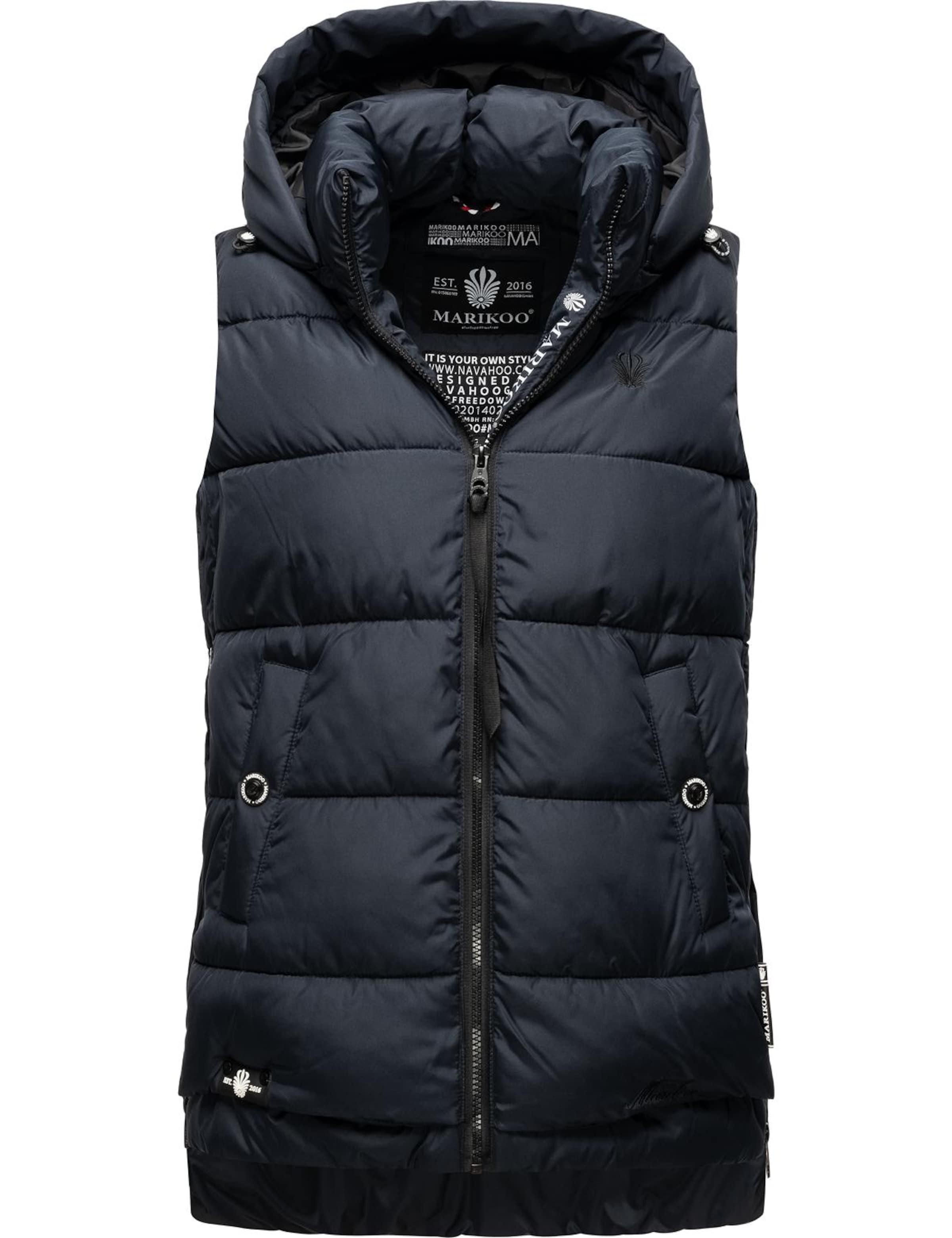 MARIKOO Bodywarmer &#x27;Zarinaa&#x27; in Blauw: voorkant