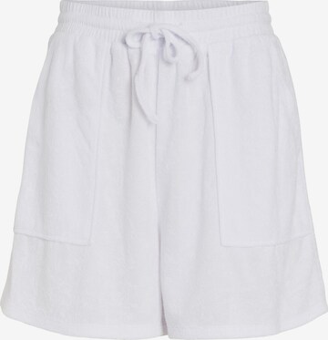 VILA Loose fit Pants 'Lule' in White: front