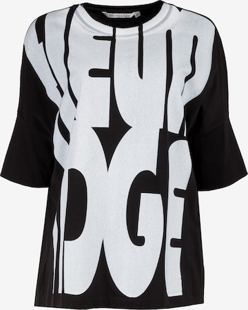 T-shirt oversize HELMIDGE en noir : devant