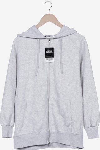 NA-KD Sweatshirt Zip-Up Hoodie in S in Grey ABOUT YOU
