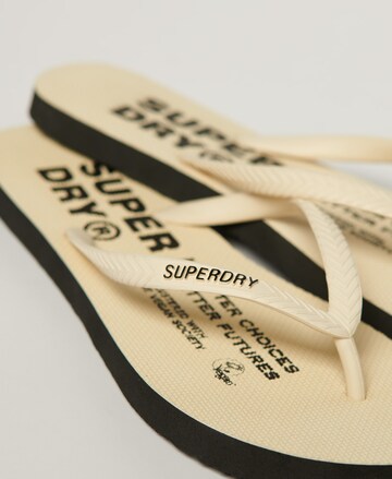 Superdry Zehentrenner in Beige