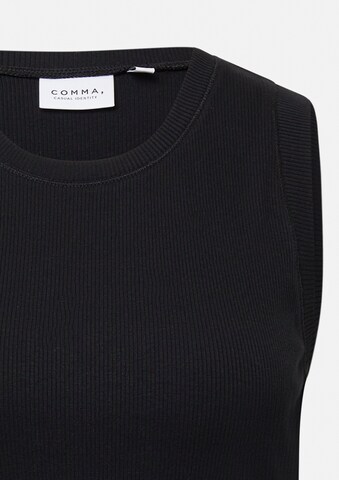 Haut comma casual identity en noir