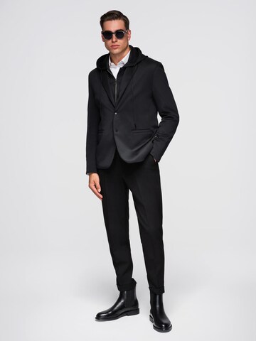 Ombre Regular Fit Businesshemd in Schwarz