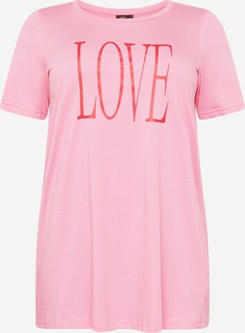 Zizzi Shirts i pink: forside