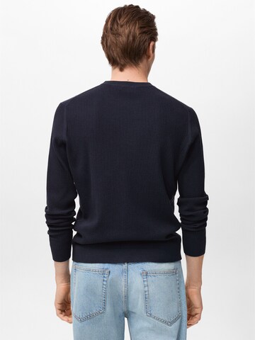 MANGO MAN Sweater 'ANTIGUA' in Blue