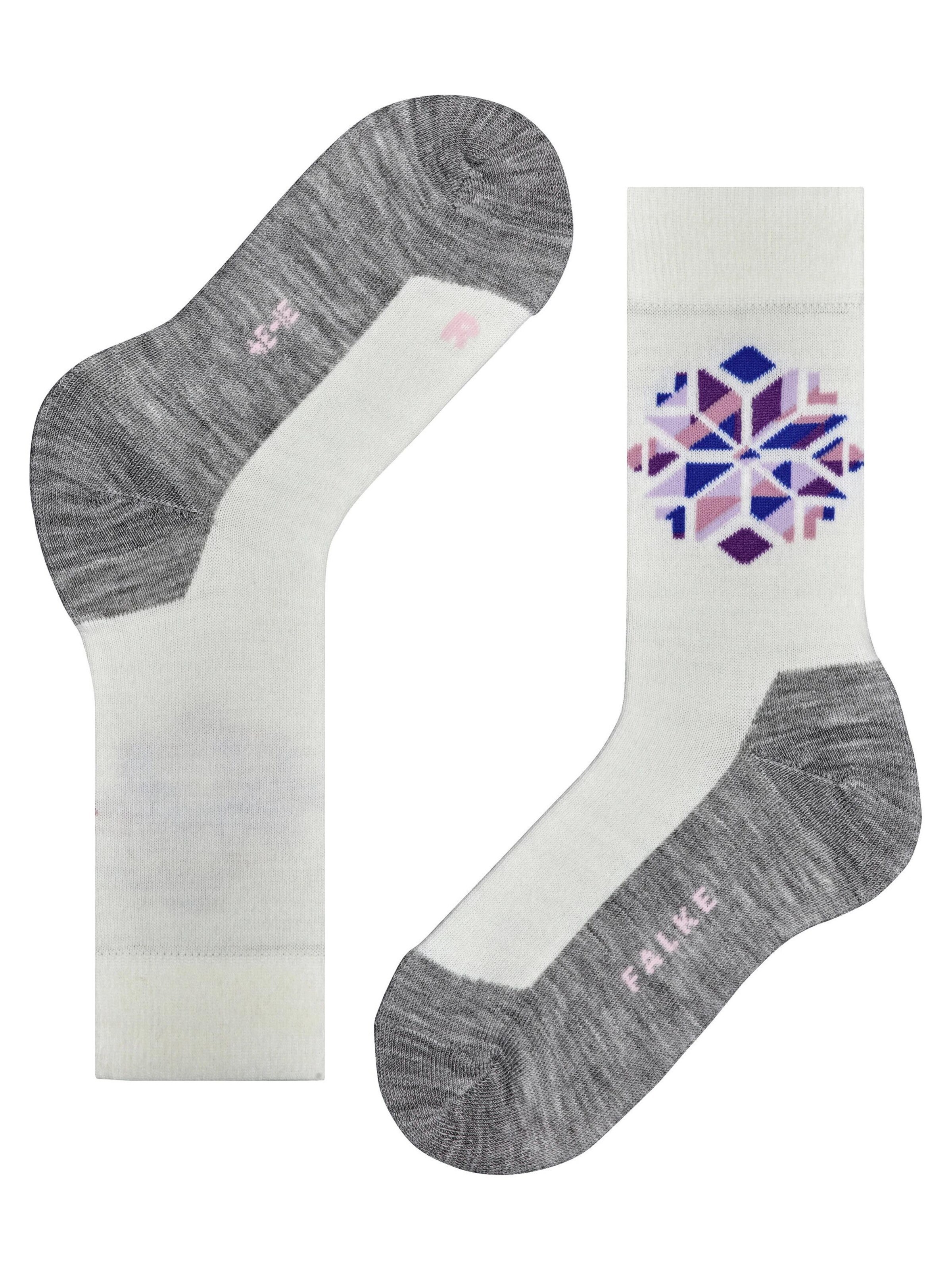 FALKE Socks 'Active Icy Snowstar' in White