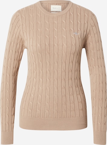 GANT - Jersey en marrón: frente