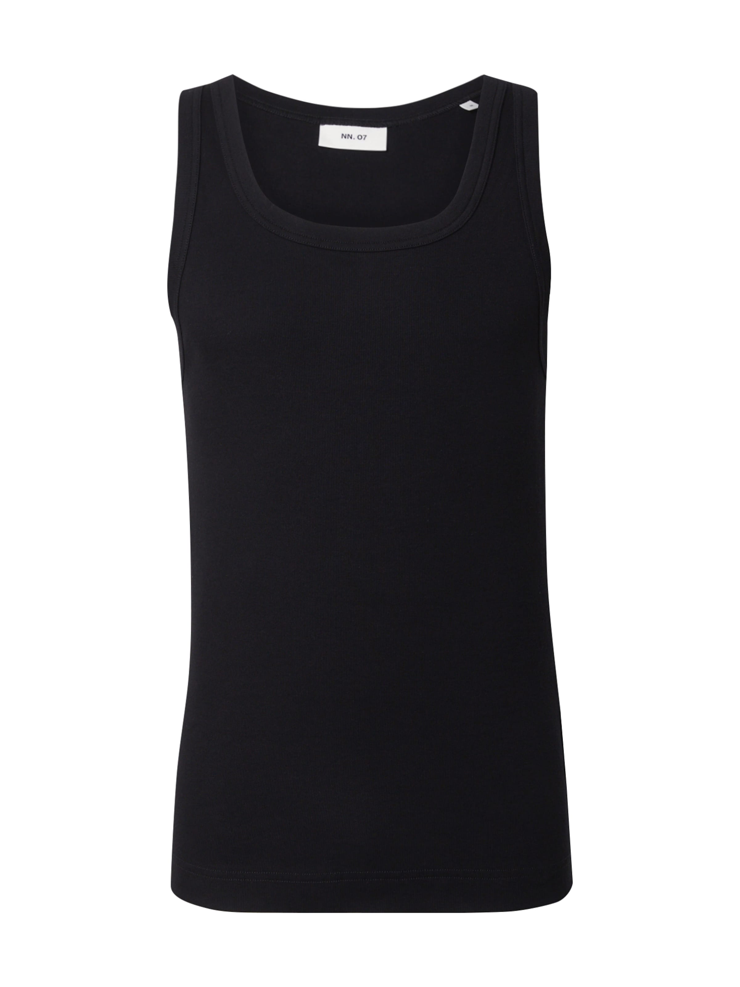 NN07 Tričko 'Mick' – černá: přední strana