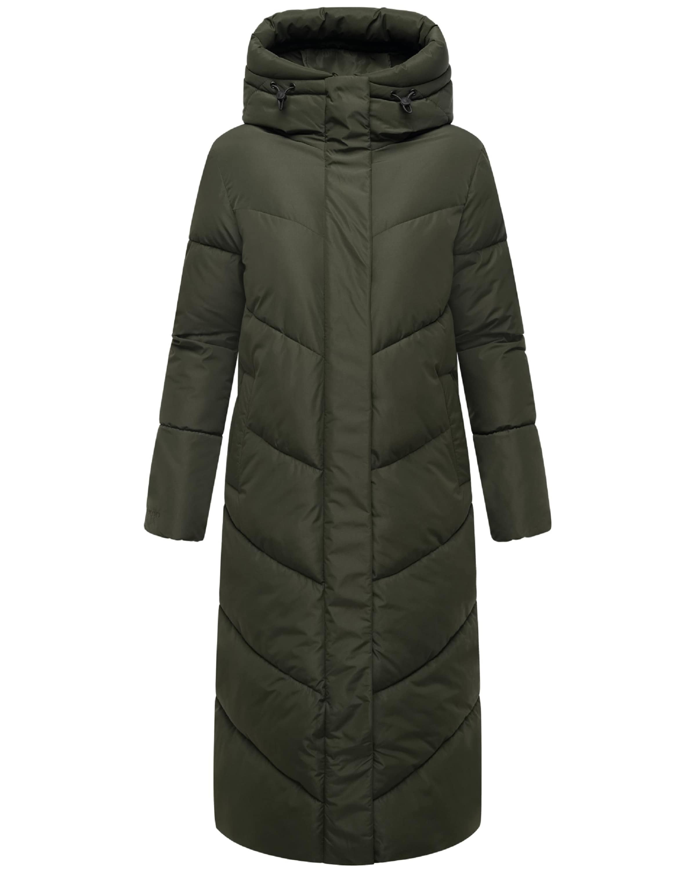 MARIKOO Vinterfrakke i grøn: forside