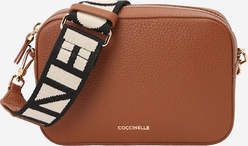 Borsa a tracolla 'Tebe' di Coccinelle in marrone: frontale