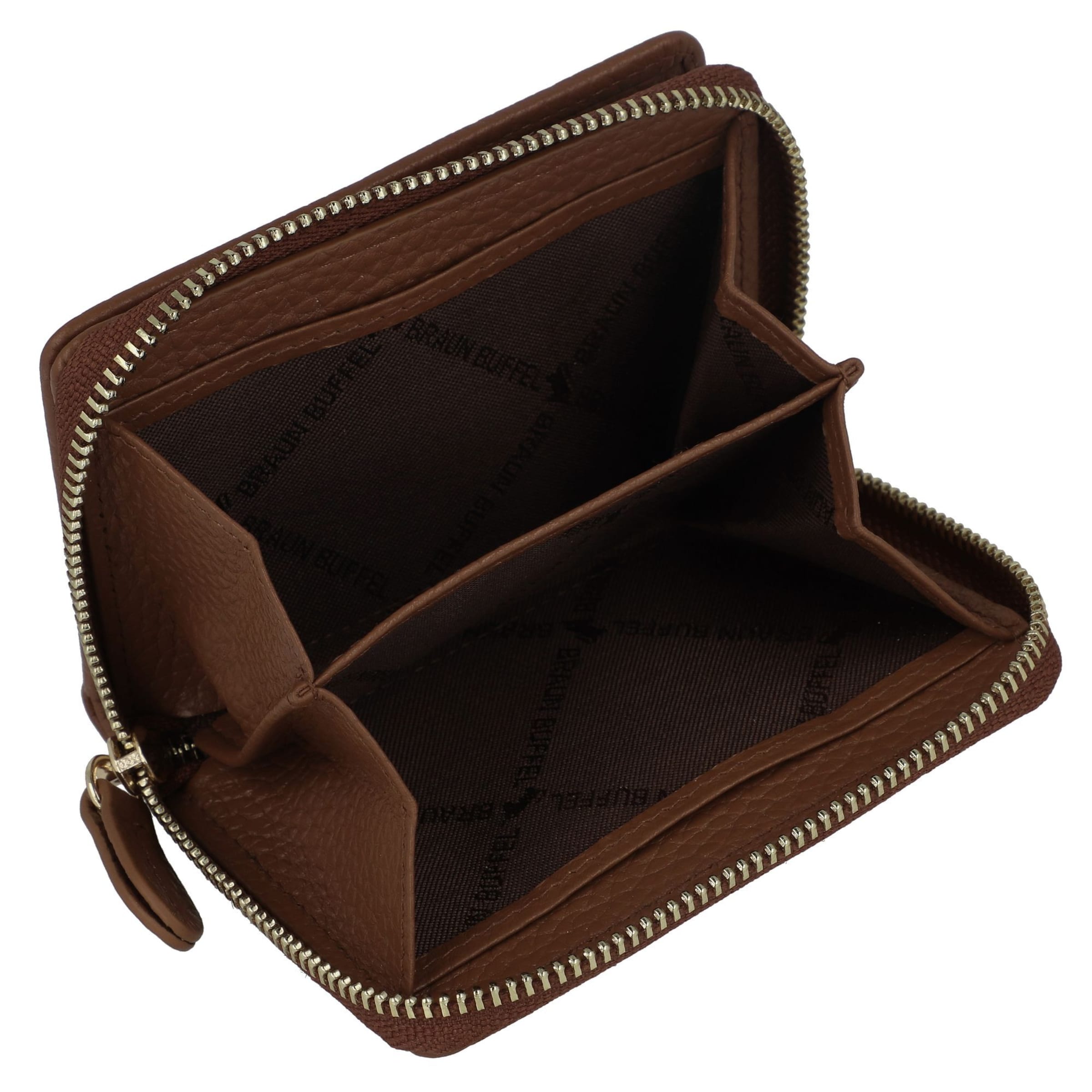 Porte-monnaies 'Asti' Braun Büffel en marron