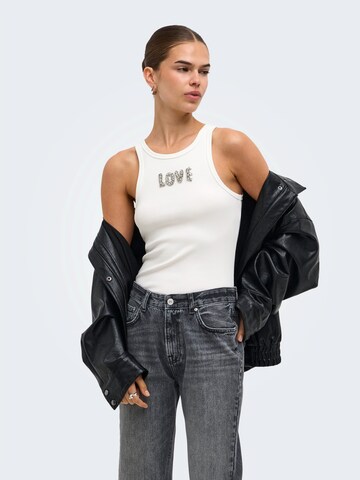 ONLY - Top 'ONLIRIS' en blanco: frente