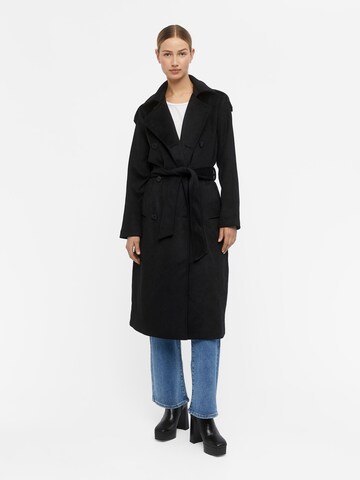 OBJECT Between-Seasons Coat 'Clara' in Black: front