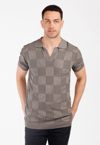 Key Largo - Camiseta 'HARBOR' en marrón: frente