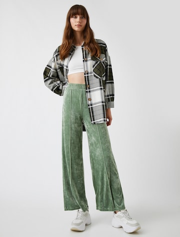 Koton Wide leg Broek in Groen