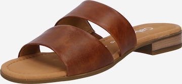 GABOR Mules in Brown: front