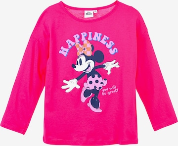 Disney Minnie Mouse Shirt 'Disney Minnie Mouse Langarmshirt' in Pink: Vorderseite