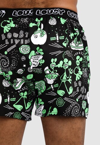 Lousy Livin Boxershorts 'Outer Weedy' in Grün