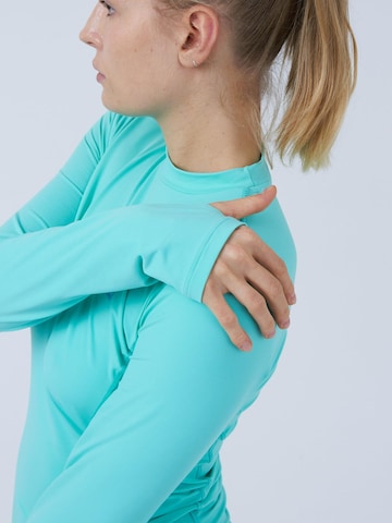 SPORTKIND Funktionsshirt 'Langarmshirt High-Neck'‌‌‌‌‌‌ in Grün