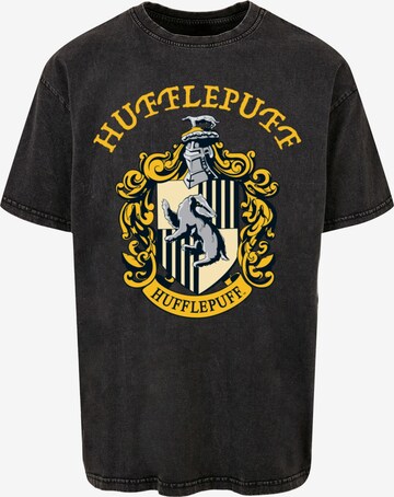 T-Shirt 'Harry Potter - Hufflepuff Crest' ABSOLUTE CULT en noir : devant