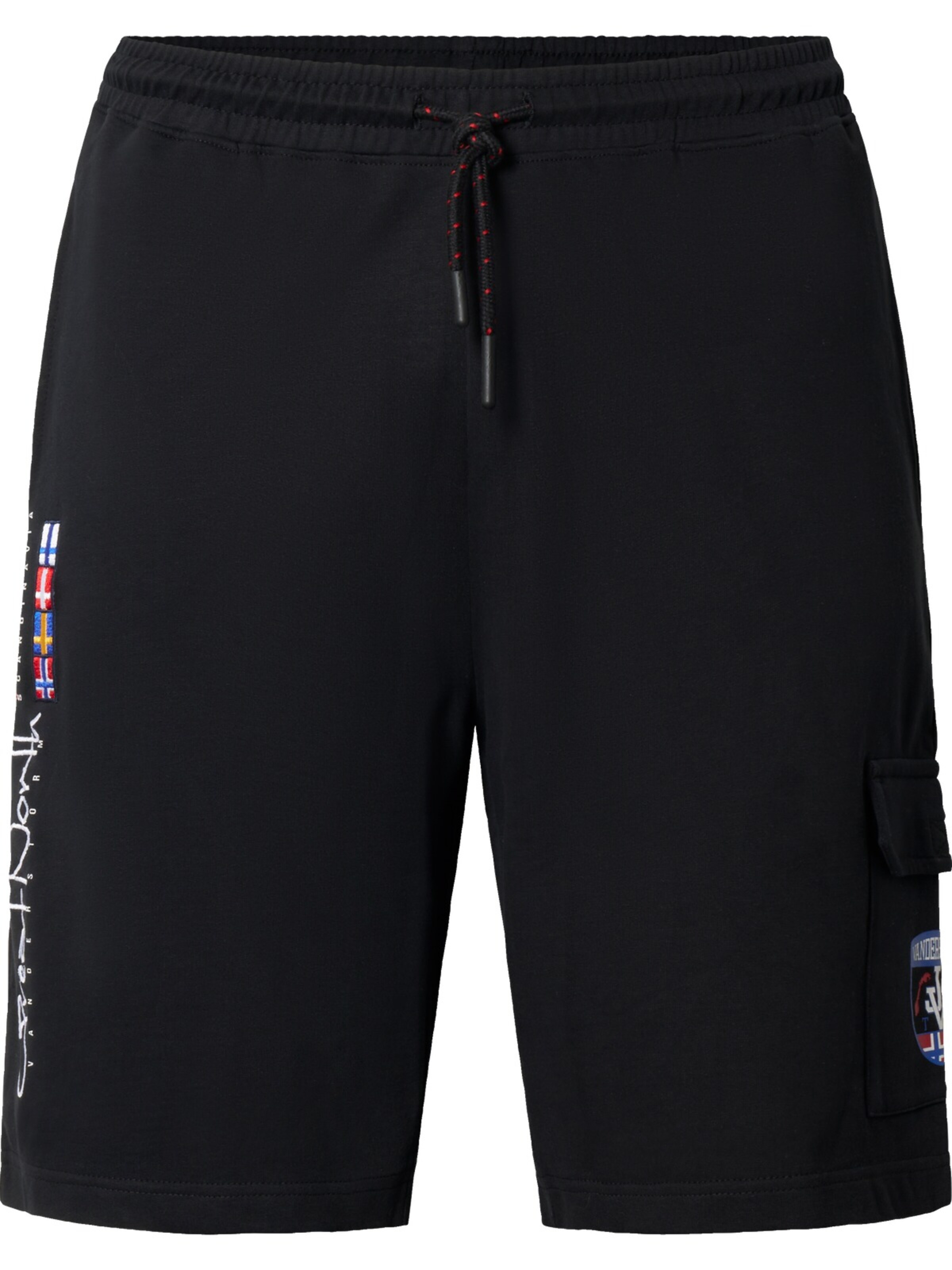 Jan Vanderstorm Workout Pants 'Harthaknut' in Black: front