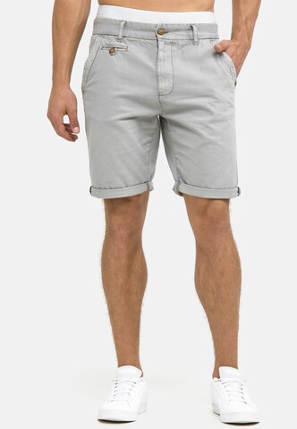 INDICODE JEANS Regular Shorts 'Cuba' in Grau: Vorderseite
