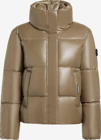 Veste d’hiver 'Rinja2 Shiny' khujo en marron : devant