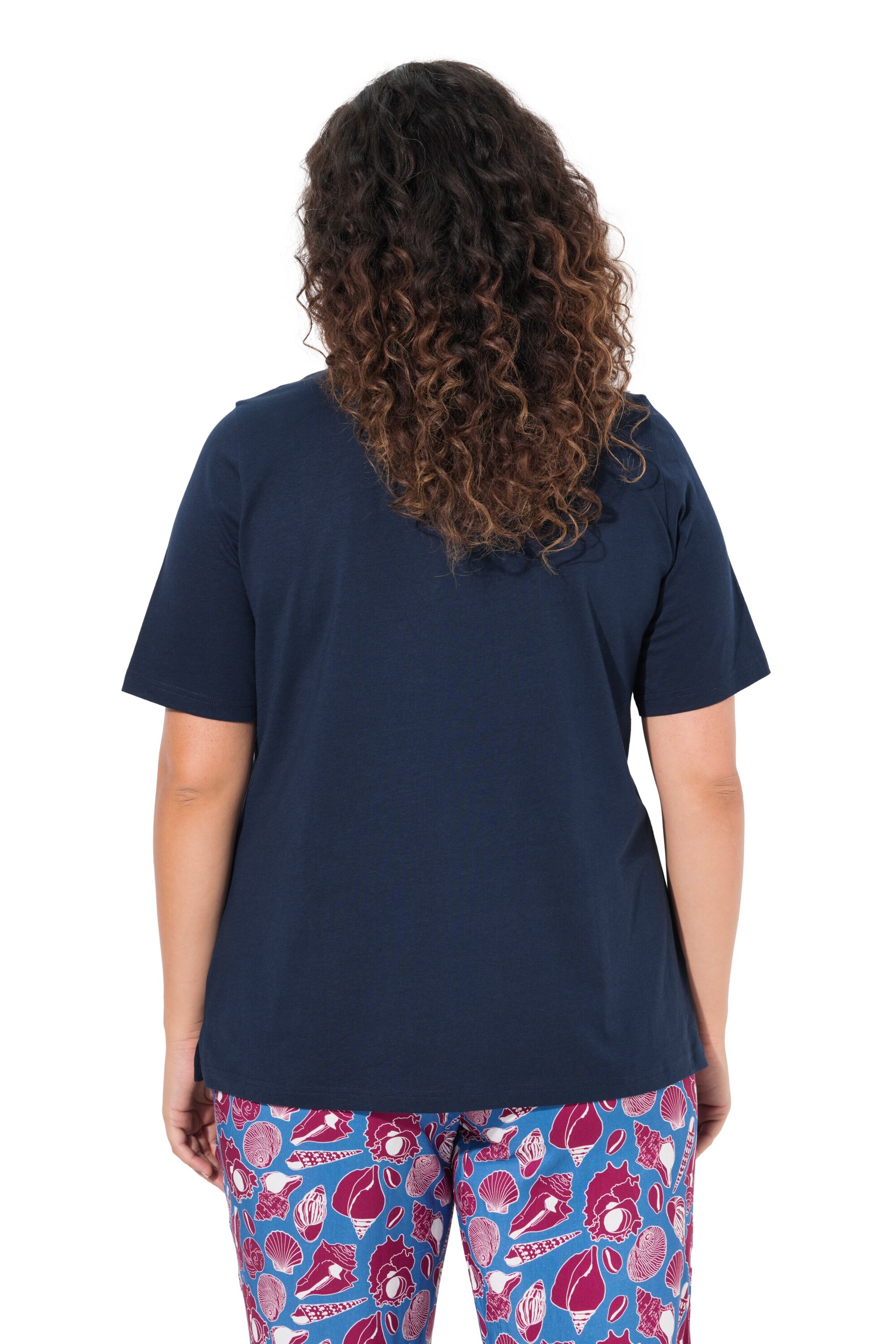 T-shirt Ulla Popken en bleu