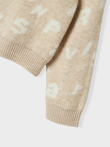 Pull-over 'NMFOLINE' NAME IT en beige