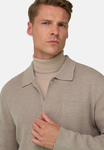 Boggi Milano Knit cardigan 'Milano' in Brown: front
