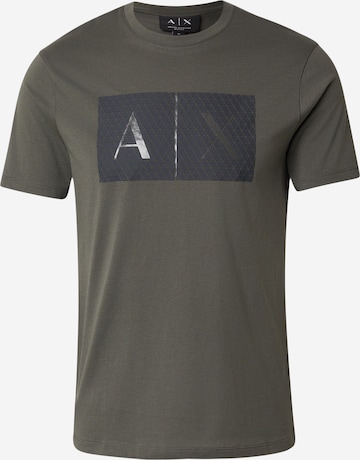 ARMANI EXCHANGE - Camisa em castanho: frente