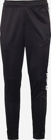ADIDAS SPORTSWEAR Slimfit Športne hlače 'Tiro Wordmark' | črna barva: sprednja stran