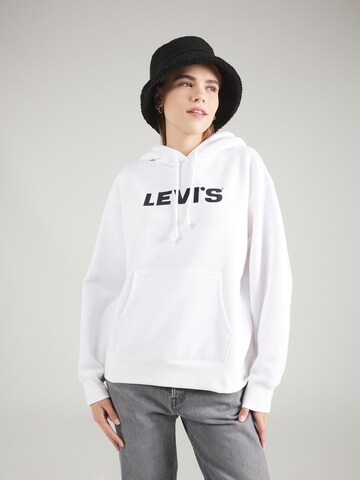 LEVI'S ® Sweatshirt 'Graphic Ash Hoodie' in Wit: voorkant