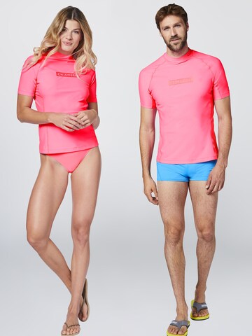 CHIEMSEE Regular fit Performance Shirt 'Awesome' in Pink