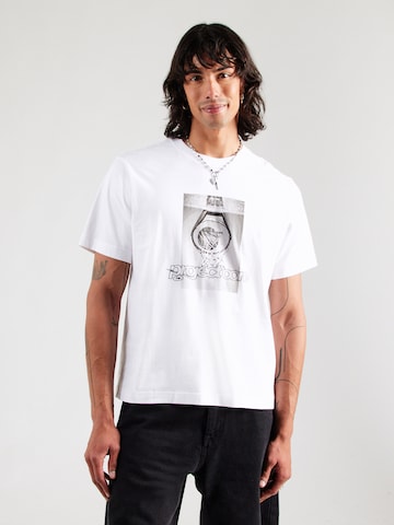 JACK & JONES Shirt 'JCOUNION' in Wit: voorkant