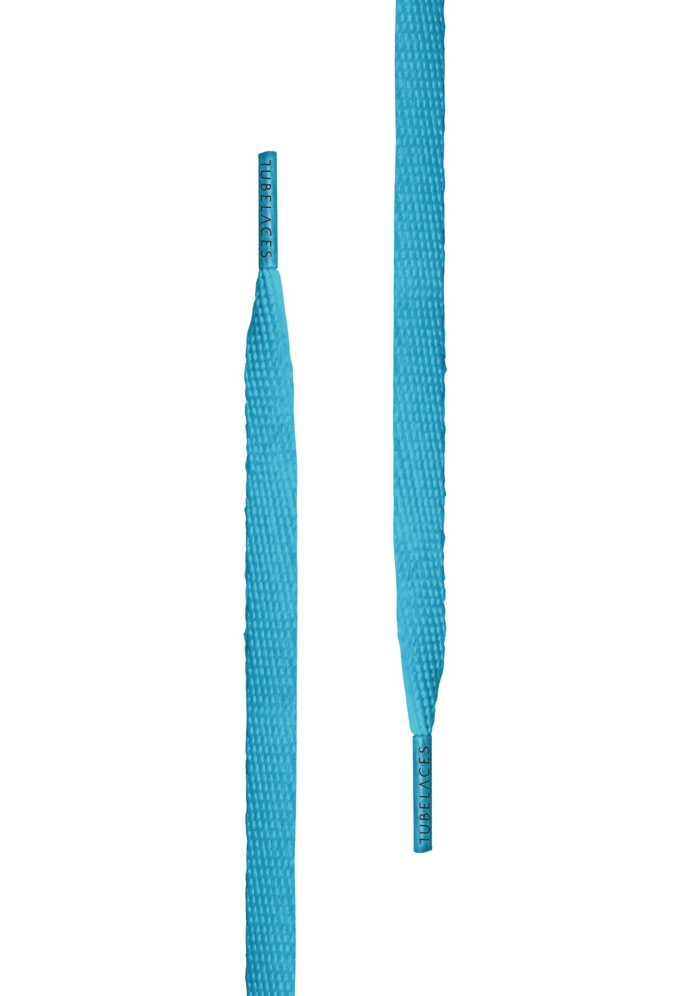TUBELACES Doplňky k obuvi 'White Flat' – modrá: přední strana