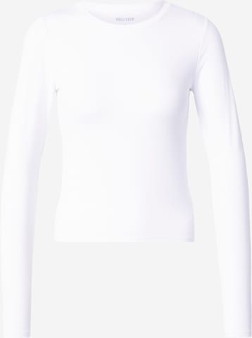 Tricou de la HOLLISTER pe alb: față